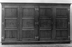 Handwerksausstellung München, 8.6. 1951. Kassettenschrank
