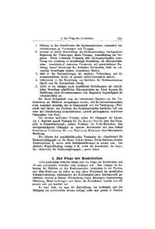Zur Frage der Koedukation