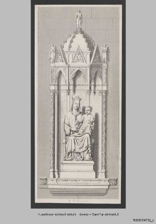 Die Madonna della Rosa an der Fassade von Orsanmichele in Florenz