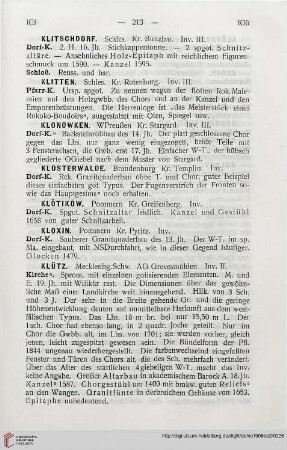 ⟦Klosterwalde⟧
