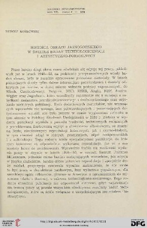 Tom 20: Historia obrazu jasnogórskiego w świetle badań technologicznych i artystyczno-formalnych