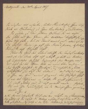 Unbekannte Korrespondenten an Heinrich von Hennenhofer: u. a. - Glückwünsche zur Verlobung Hennenhofers; - Bitte um Audienzen bei Großherzog Ludwig I. [von Baden]; - bevorstehende Reisen.