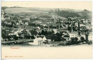 Roßwein. Blick auf Roßwein