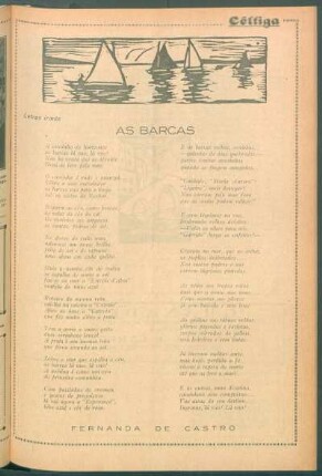 Letras irmãs : As barcas