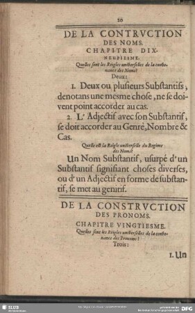 De La Contruction Des Noms. Chapitre Dixneufiesme