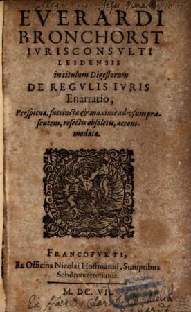 In Titulum Digestorum de Regulis iuris Enarratio