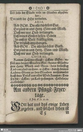 Am andern Pfingst-Feyertage