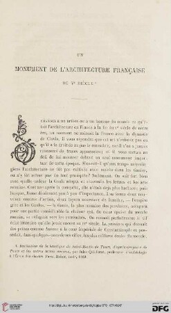 2. Pér. 4.1870: Un monument de l'architecture française du Ve siècle