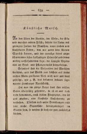 Künstliche Marsch