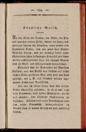 Künstliche Marsch