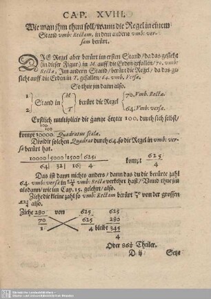 Cap. XVIII. Wie man ihm thun soll / wann die Regel in einem Stand vmb:Rectam, in dem andern vmb:versam berürt.
