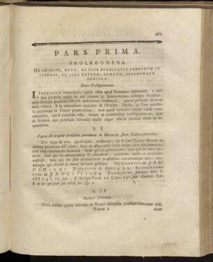 Prolegomena De Origine,[...]