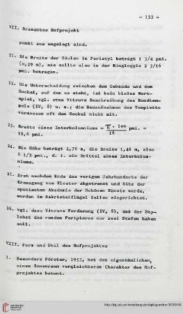VIII: Form und Stil des Hofprojektes