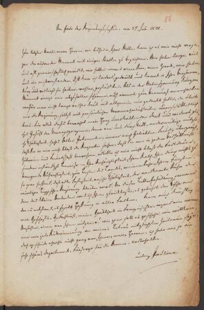 Brief von Pauline (Lippe, Fürstin) an Friedrich Simon Leopold Petri, geschrieben von Friedrich Simon Leopold Petri