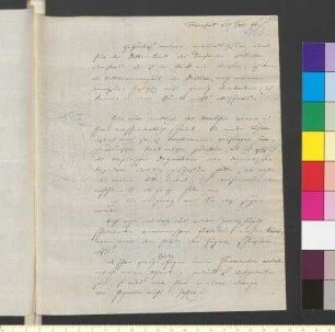 Brief von Soemmerring, Samuel Thomas an Goethe, Johann Wolfgang von