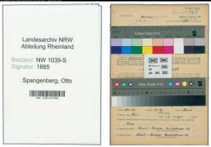 Entnazifizierung Otto Spangenberg , geb. 10.03.1903 (Chemiewerkspostenmann)