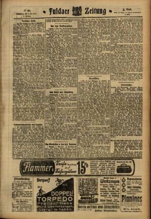Zweite Ausgabe vom Donnerstag, den 04. Mai 1911.