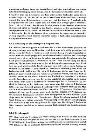 1.1.2 Beziehung zu den wichtigsten Bezugspersonen