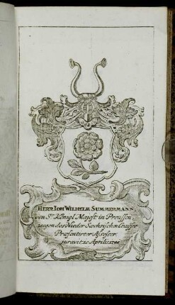 Herr Ioh. Wilhelm Summermann. - Herr Otto Heinr: von Gemmingen,...