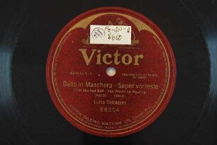 Ballo in maschera : Saper vorreste; (act 3) / (Verdi)