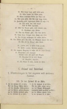 C. Heimat und Vaterland