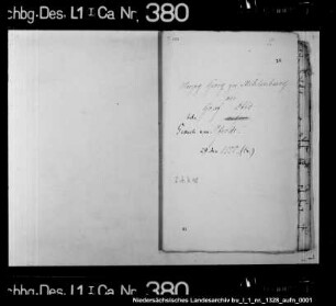 Sendung eines Pferdes an Herzog Georg von Mecklenburg