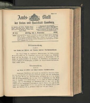 No. 211, 1. September 1916