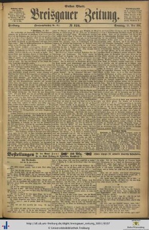 31.05.1891 (Erstes Blatt)