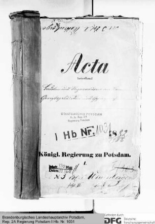 Bauten und Reparaturen an den Gerichtsgebäuden und Gefängnissen in Wittenberge
