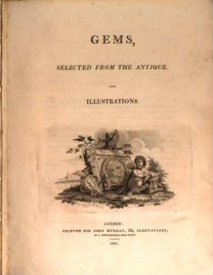 Gems, selected from the antique : with illustrations