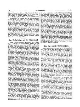 Der Volksschüler auf der Armenbank