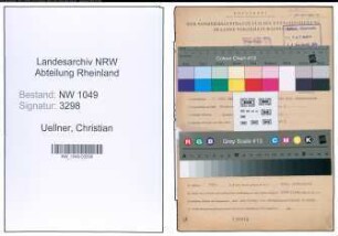 Entnazifizierung Christian Uellner , geb. 07.07.1888 (Stadtsekretaer)