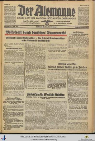 28.02.1935 (Donnerstag-Morgenausgabe)