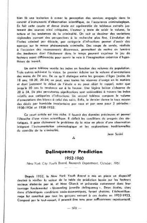 553-555, Delinquency Prediction 1952-1960