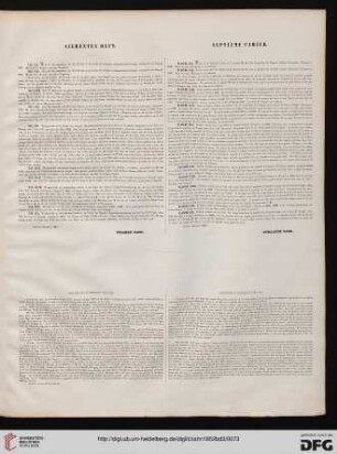 Siebentes Heft / Septième Cahier