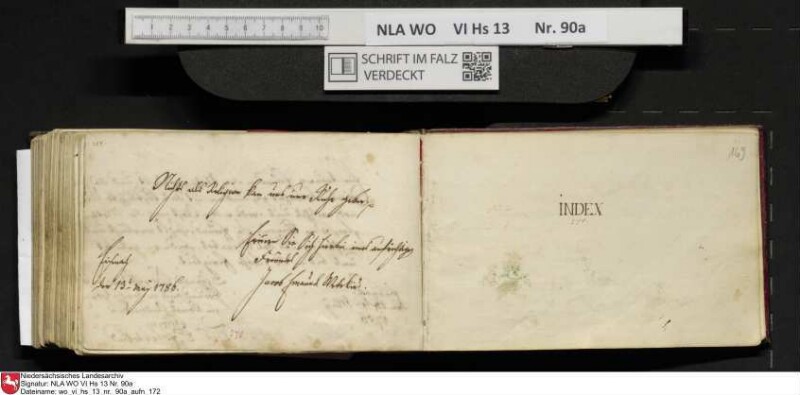 Stammbuch des Ernst Philipp Ludwig Zellmann (1763-1795) aus
                           Braunschweig
