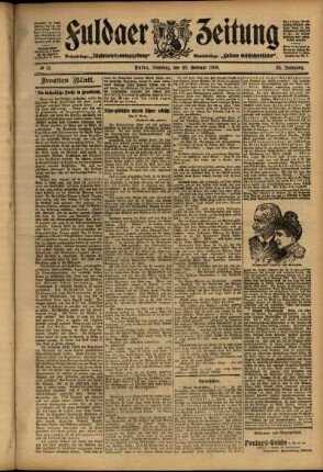 Zweite Ausgabe vom Dienstag, den 20. Februar 1906.