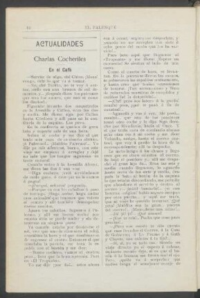 Charlas cocheriles : El el Café - Actualidades