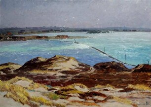 Sturmflut 1936 bei Westerland (der letzte Dammbruch bei Süderende)