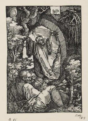 Christus am Ölberg, Blatt 2 der Folge "Passion Christi"