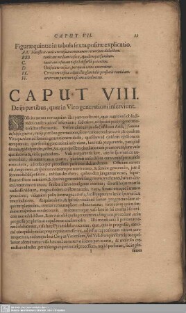 Caput VIII. De iis partibus, quae in Viro generationi inserviunt
