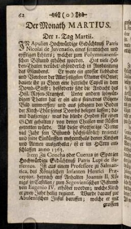 62-98, Der Monath Martius.