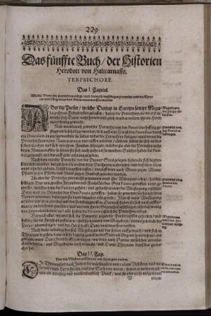 Das fünffte Buch, der Historien [...] Terpsichore.