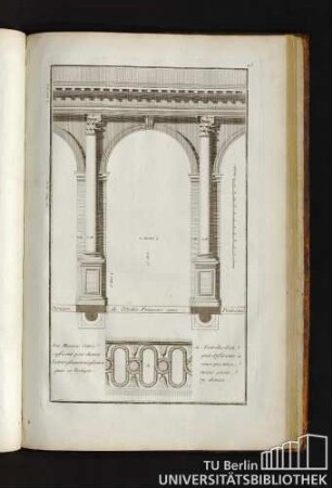48. Portique de l'Ordre Francois avec Piedestal.