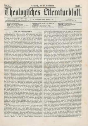 441-443 Eine neue Missionszeitschrift