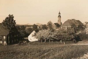 Waltersdorf (Kreis Zittau), Dorfkirche und Gasthof Niederkretscham