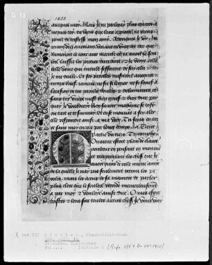 Triomphes des Petrarca — Initiale M und Teilbordüre