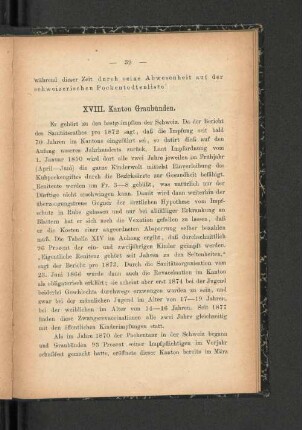 XVIII. Kanton Graubünden.