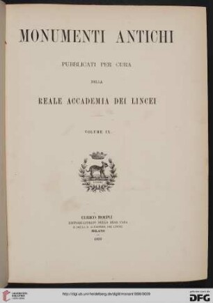 9: Monumenti antichi