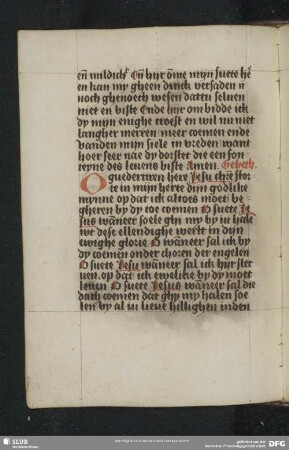 164v-165r: Gebet um einen seligen Tod